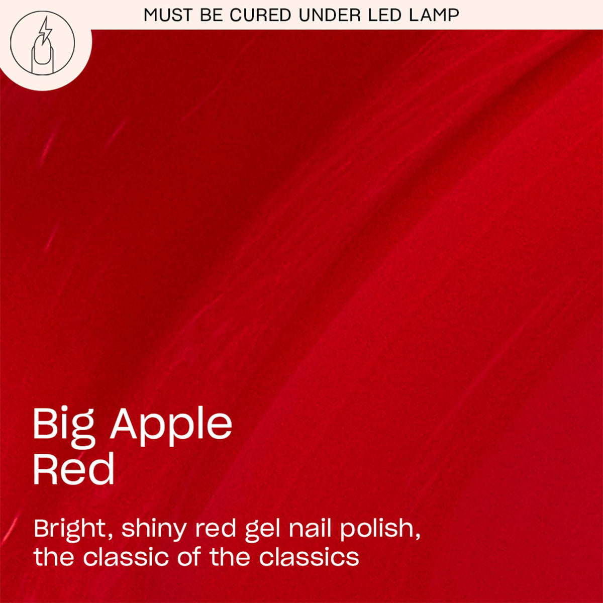 OPI GelColor Big Apple Red Gel Nail Polish bottle side view