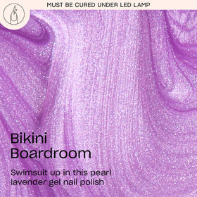 OPI GelColor Bikini Boardroom soft purple pearl shimmer bottle side view
