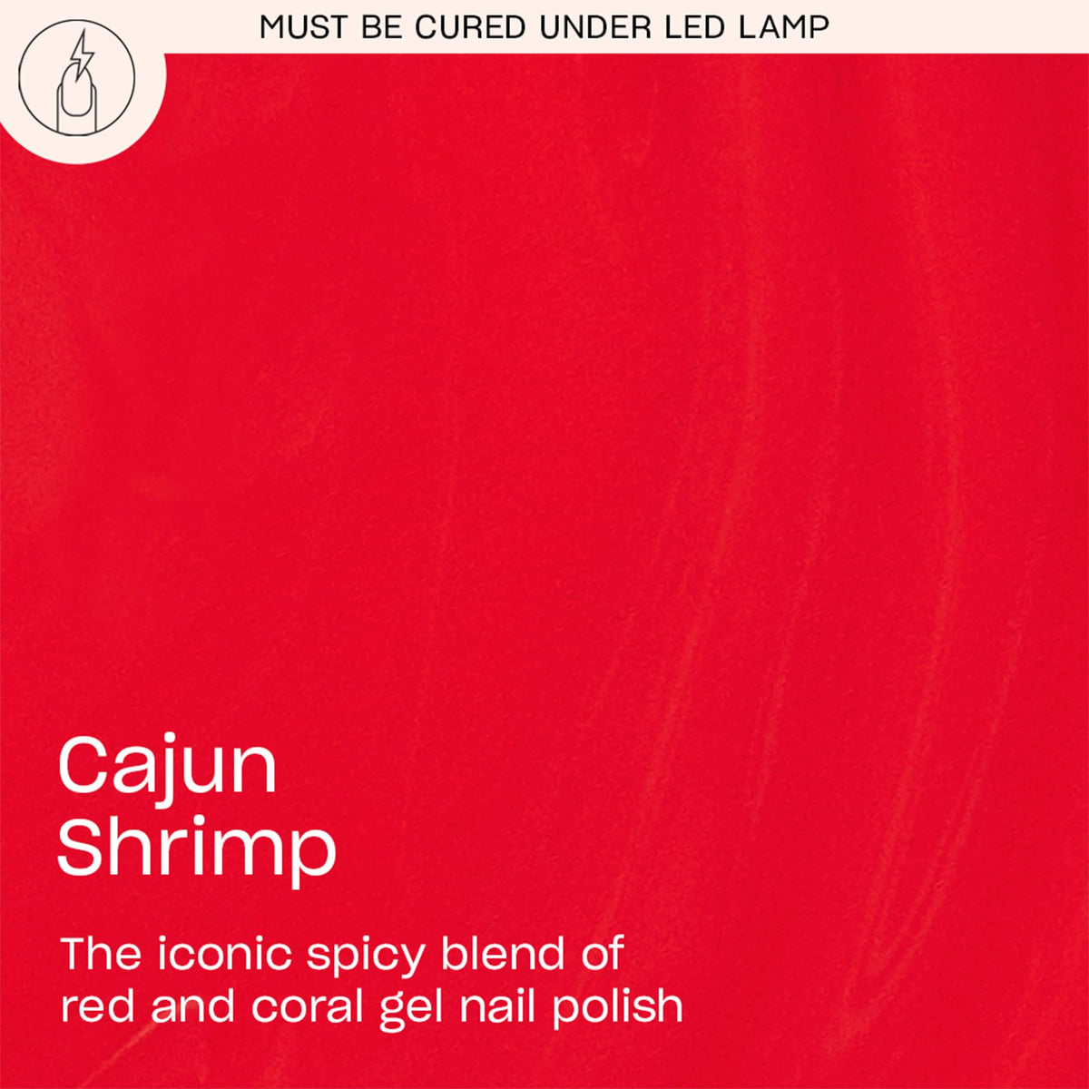 OPI GelColor Cajun Shrimp Gel Nail Polish side view