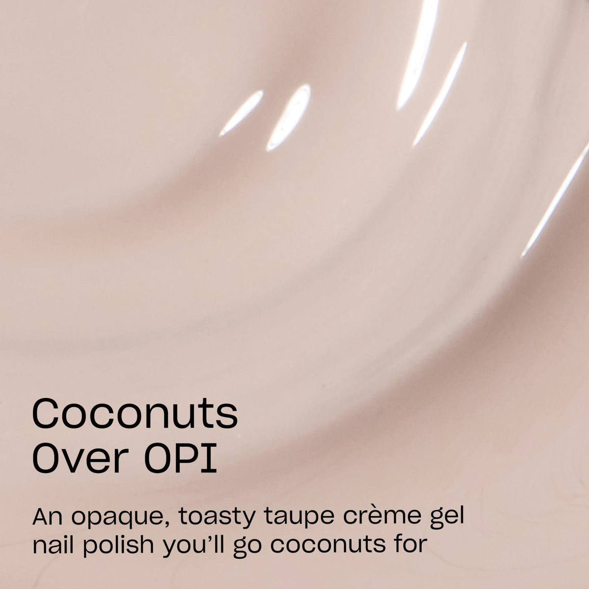 OPI GelColor Coconuts Over OPI gel nail polish bottle with brush