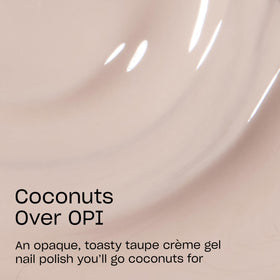 OPI GelColor Coconuts Over OPI gel nail polish bottle with brush