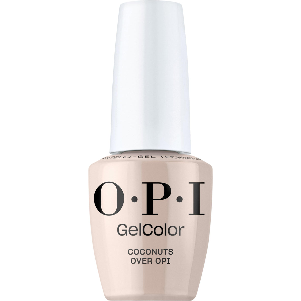 OPI GelColor Coconuts Over OPI gel nail polish front view