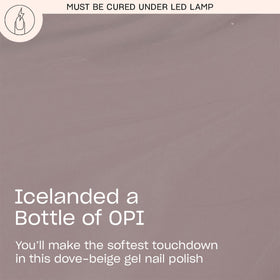 OPI GelColor Dark Taupe Beige bottle side view