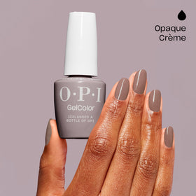 OPI GelColor Dark Taupe Beige with OPI Star Light LED lamp