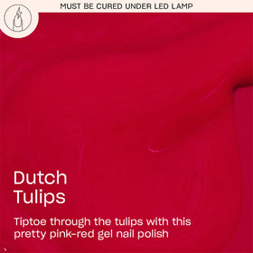 OPI GelColor Dutch Tulips bottle with pink-red polish