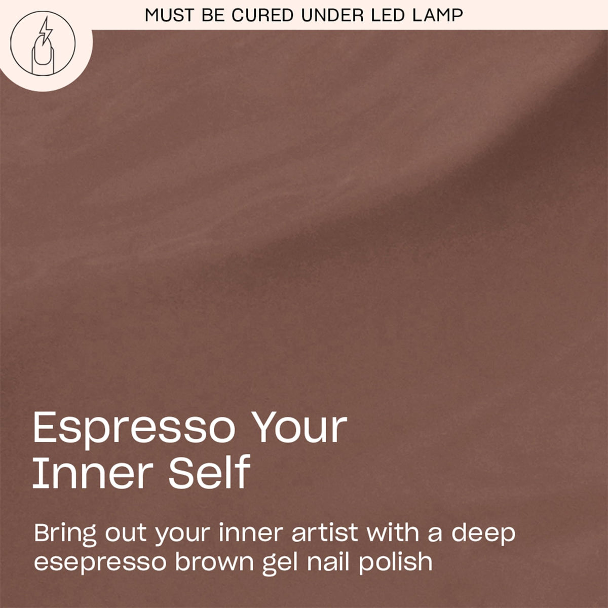 OPI GelColor Espresso Your Inner Self gel nail polish bottle side view