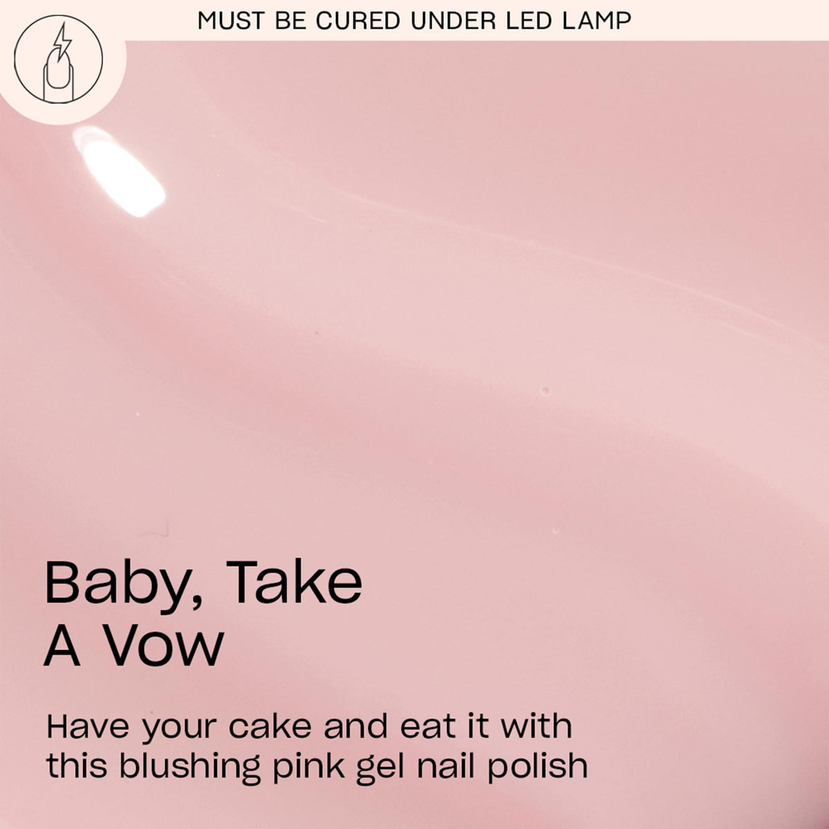 OPI GelColor Gel Nail Polish Baby, Take a Vow bottle with label