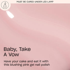 OPI GelColor Gel Nail Polish Baby, Take a Vow bottle with label