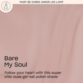 OPI GelColor Gel Nail Polish Bare My Soul bottle close-up