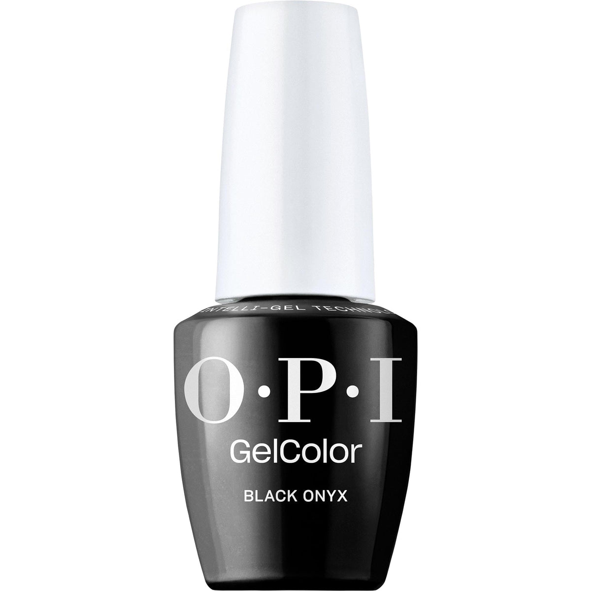 OPI GelColor Gel Nail Polish Black Onyx front view