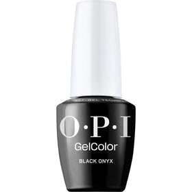 OPI GelColor Gel Nail Polish Black Onyx front view