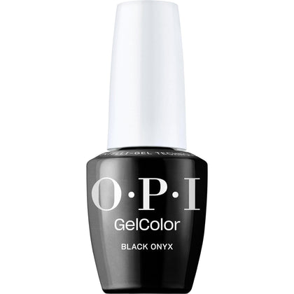 OPI GelColor Gel Nail Polish Black Onyx front view