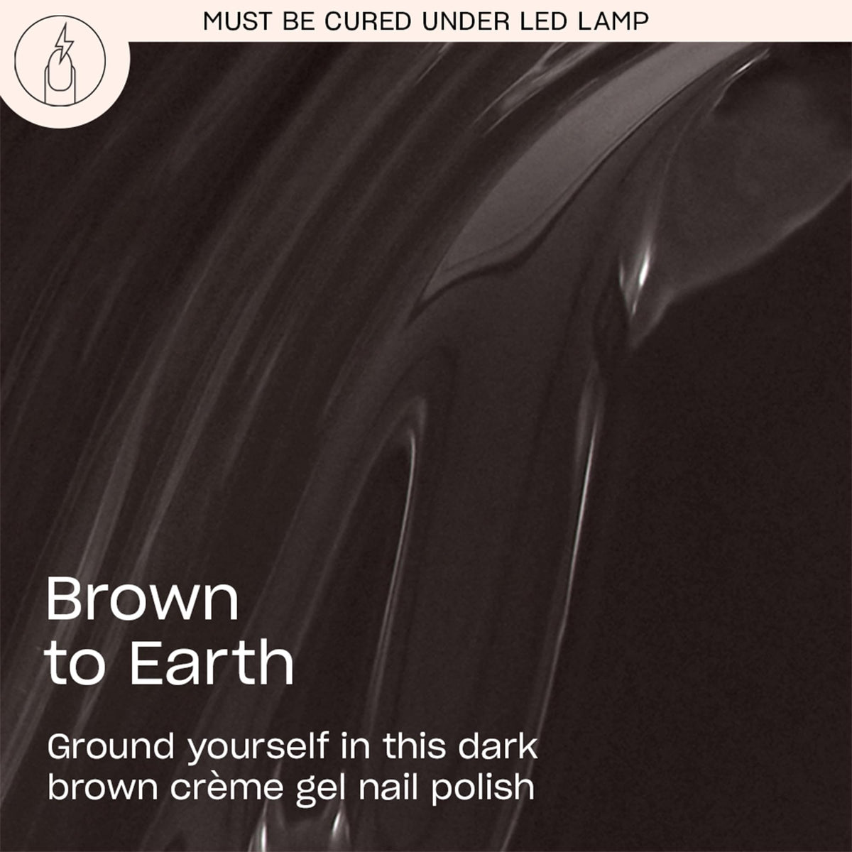 OPI GelColor Gel Nail Polish Brown to Earth bottle with brush
