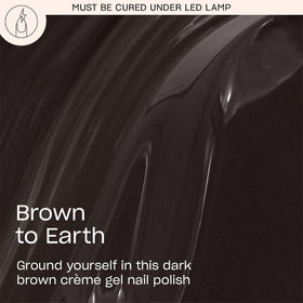 OPI GelColor Gel Nail Polish Brown to Earth bottle with brush