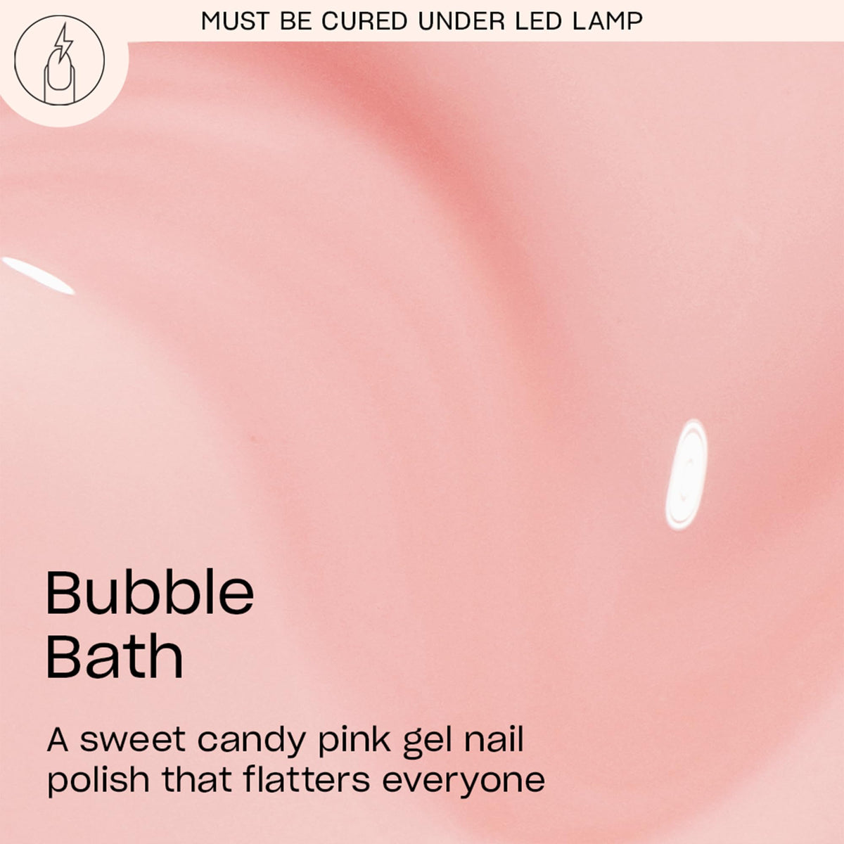 OPI GelColor Gel Nail Polish Bubble Bath bottle side view