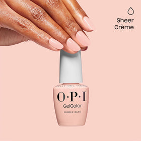 OPI GelColor Gel Nail Polish Bubble Bath with OPI Star Light LED lamp