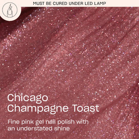 OPI GelColor Gel Nail Polish Chicago Champagne Toast bottle side view