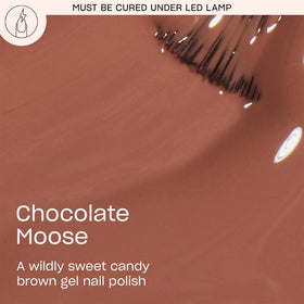 OPI GelColor Gel Nail Polish Chocolate Moose bottle side view