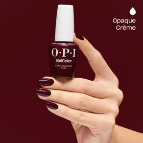 OPI GelColor Gel Nail Polish Complimentary Wine bottle side view