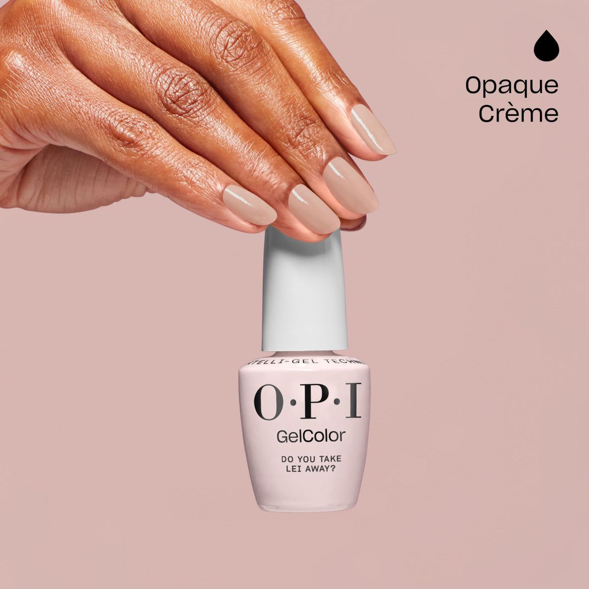 OPI GelColor Gel Nail Polish Do You Take Lei Away? application on nails