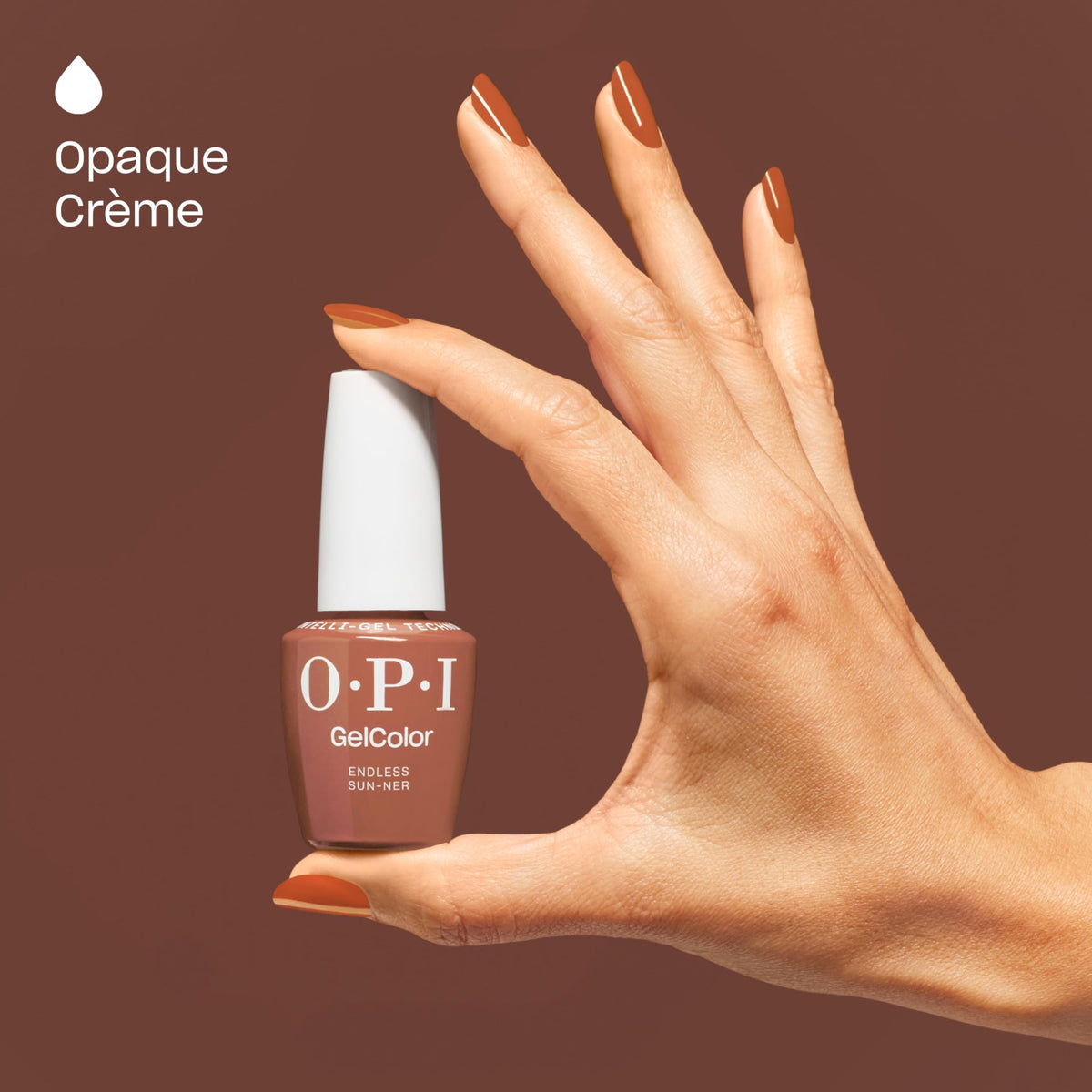 OPI GelColor Gel Nail Polish Endless Sun-ner application process