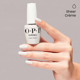 OPI GelColor Gel Nail Polish Funny Bunny application on nails