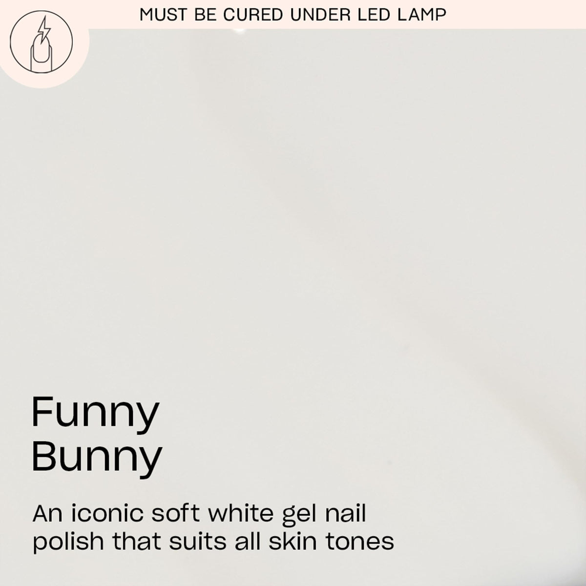 OPI GelColor Gel Nail Polish Funny Bunny side view