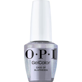 OPI GelColor Gel Nail Polish Glamnesia sheer pastel silver front view