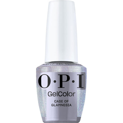 OPI GelColor Gel Nail Polish Glamnesia sheer pastel silver front view