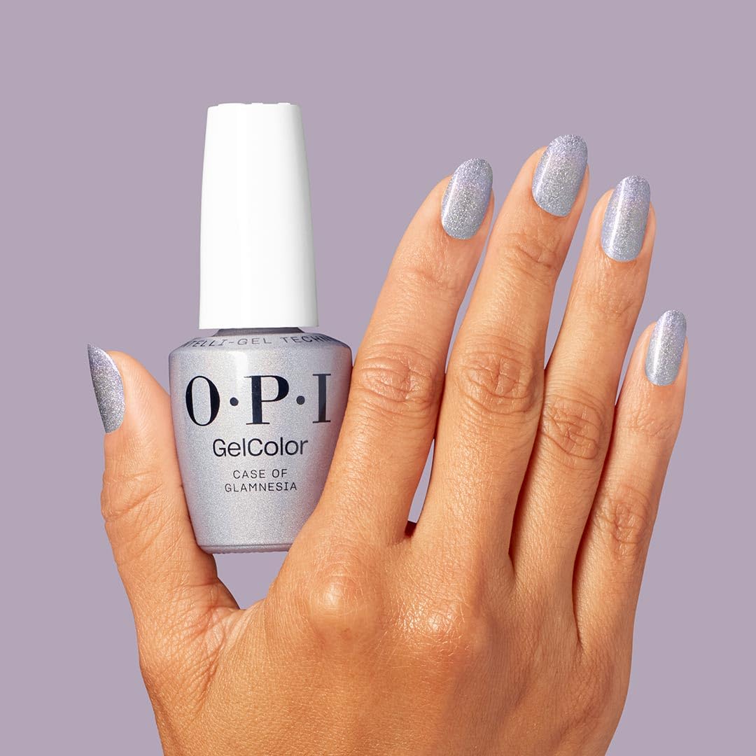 OPI GelColor Gel Nail Polish Glamnesia with Intelli-Brush close-up