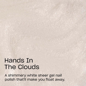 OPI GelColor Gel Nail Polish Hands In The Clouds application on nails