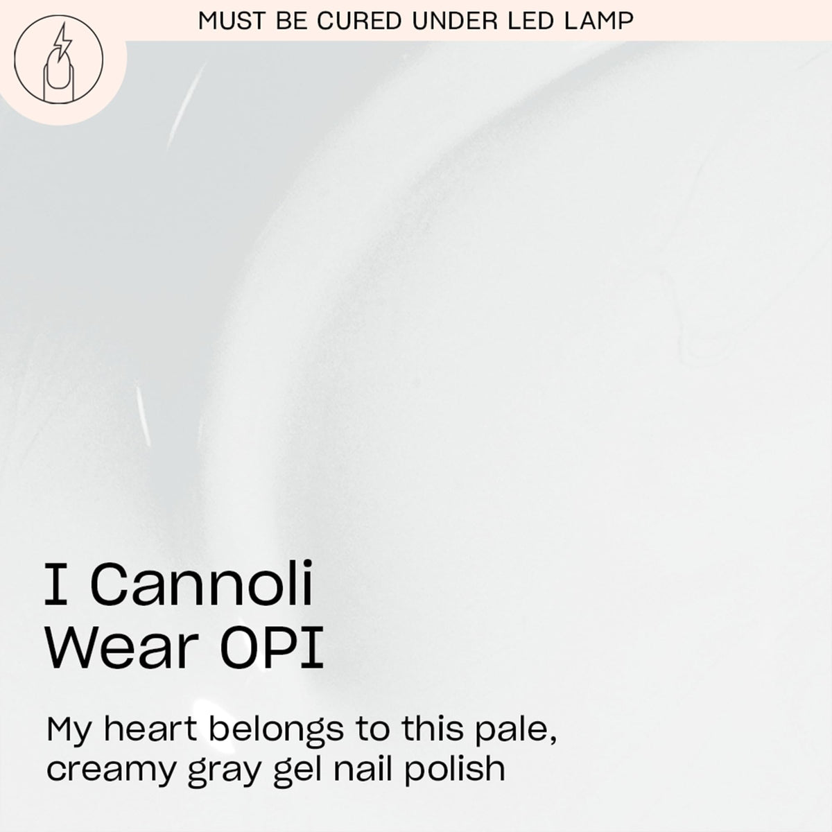 OPI GelColor Gel Nail Polish I Cannoli Wear OPI bottle with label