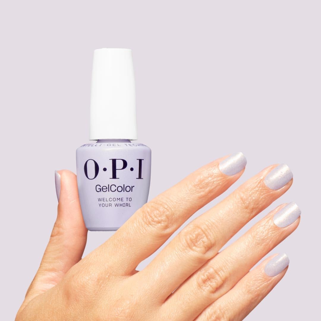 OPI GelColor Gel Nail Polish in application process