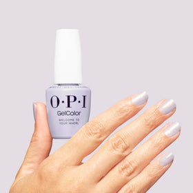 OPI GelColor Gel Nail Polish in application process