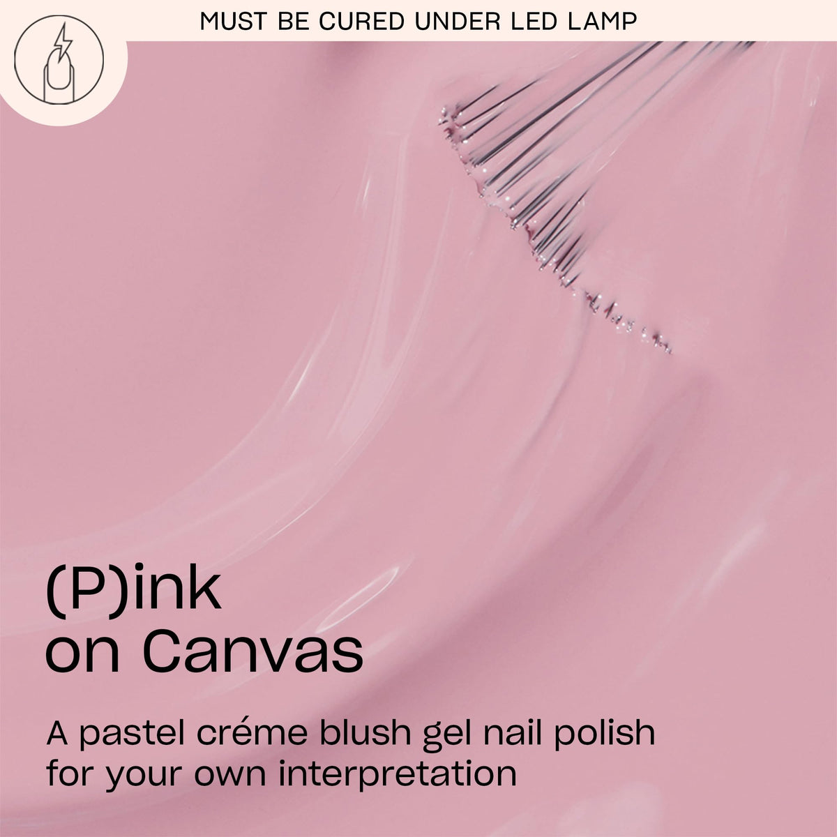 OPI GelColor Gel Nail Polish Ink on Canvas bottle side view