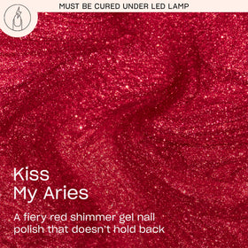 OPI GelColor Gel Nail Polish Kiss my Aries bottle side view