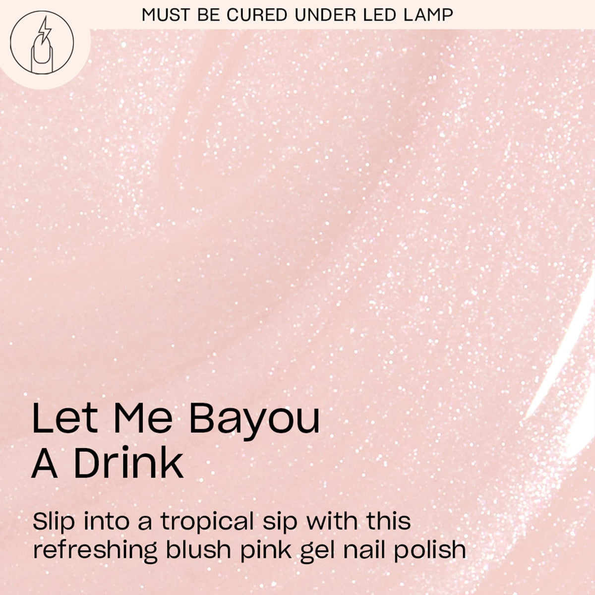 OPI GelColor Gel Nail Polish Let Me Bayou a Drink bottle with brush