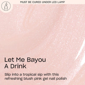 OPI GelColor Gel Nail Polish Let Me Bayou a Drink bottle with brush