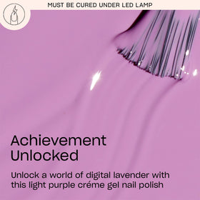 OPI GelColor Gel Nail Polish Light Purple Crème bottle with brush