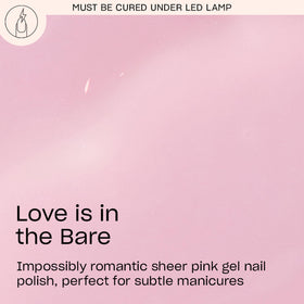 OPI GelColor Gel Nail Polish Love is in the Bare bottle side view