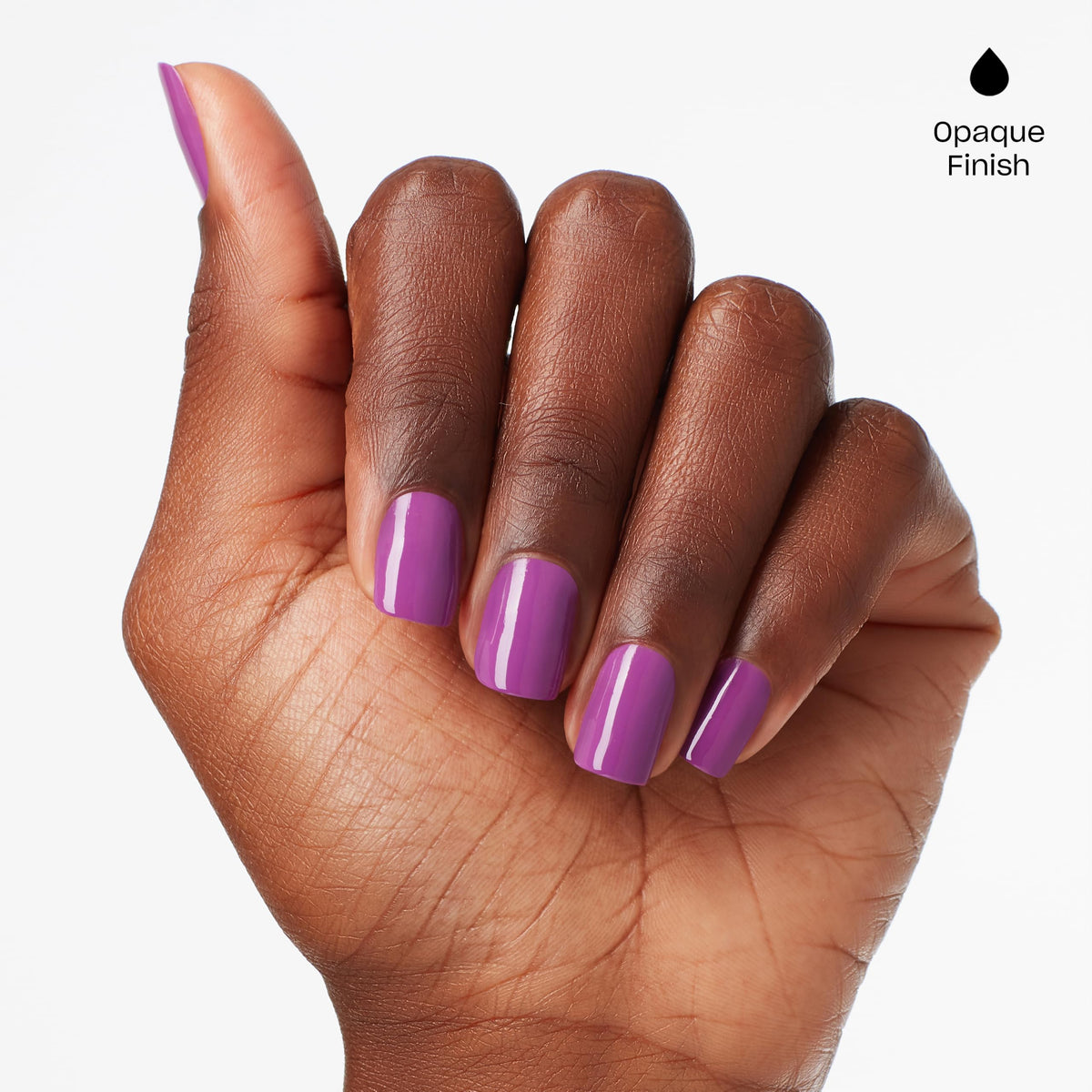 OPI GelColor Gel Nail Polish Luscious Bright Purple application on nails