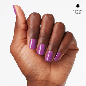 OPI GelColor Gel Nail Polish Luscious Bright Purple application on nails