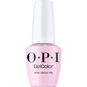 OPI GelColor Gel Nail Polish Mod About Me front view with soft lilac purple colour