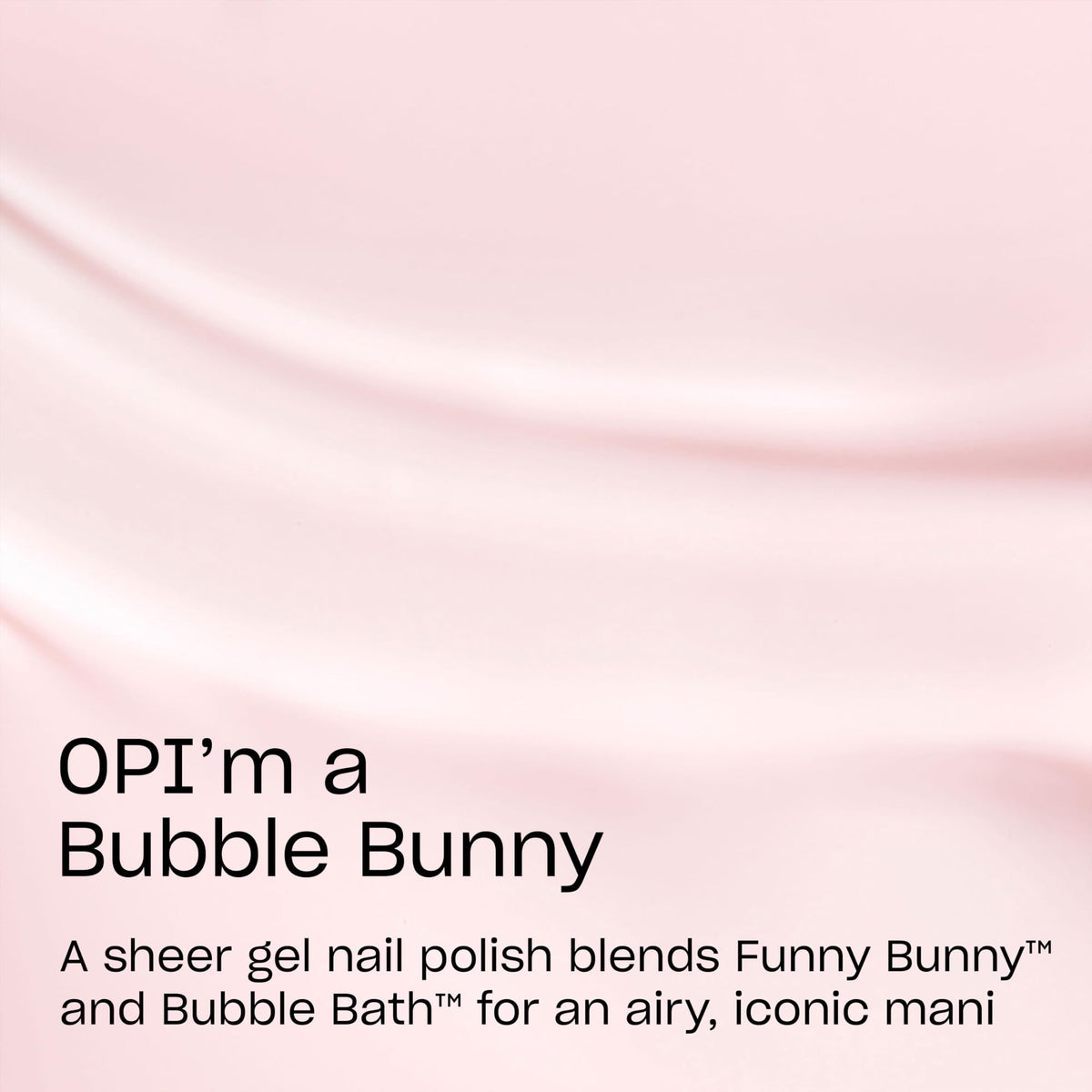 OPI GelColor Gel Nail Polish OPI’m a Bubble Bunny bottle side view
