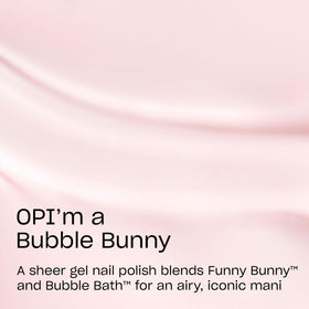 OPI GelColor Gel Nail Polish OPI’m a Bubble Bunny bottle side view