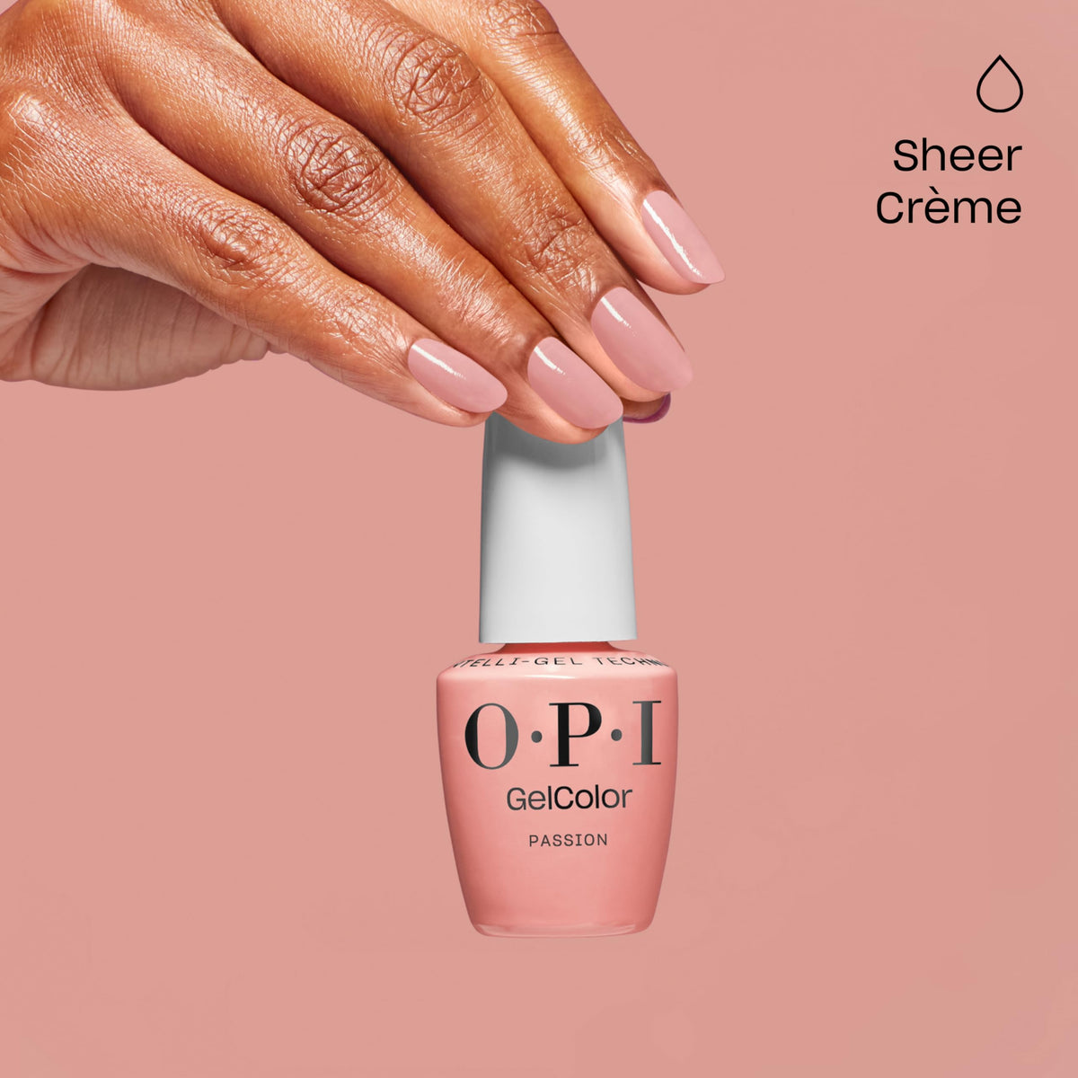 OPI GelColor Gel Nail Polish Passion with OPI Star Light LED lamp