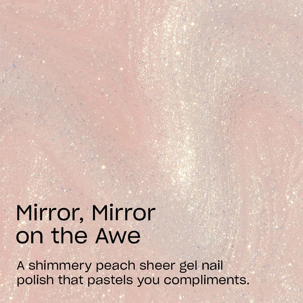 OPI GelColor Gel Nail Polish Pastel Peach application on nails