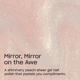 OPI GelColor Gel Nail Polish Pastel Peach application on nails