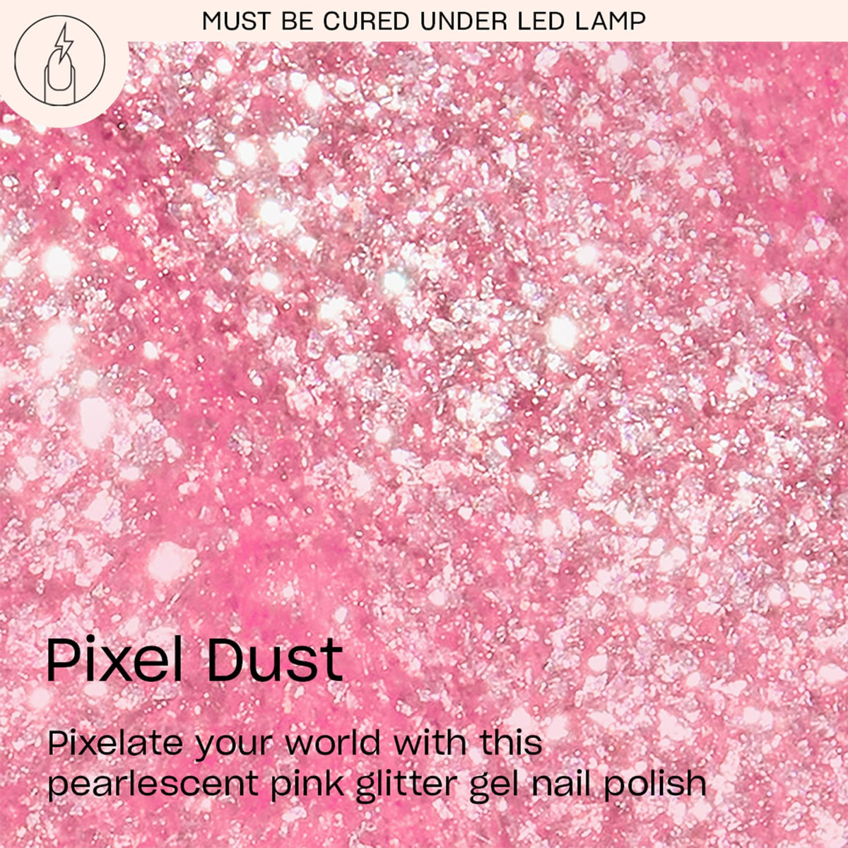 OPI GelColor Gel Nail Polish Pixel Dust bottle side view