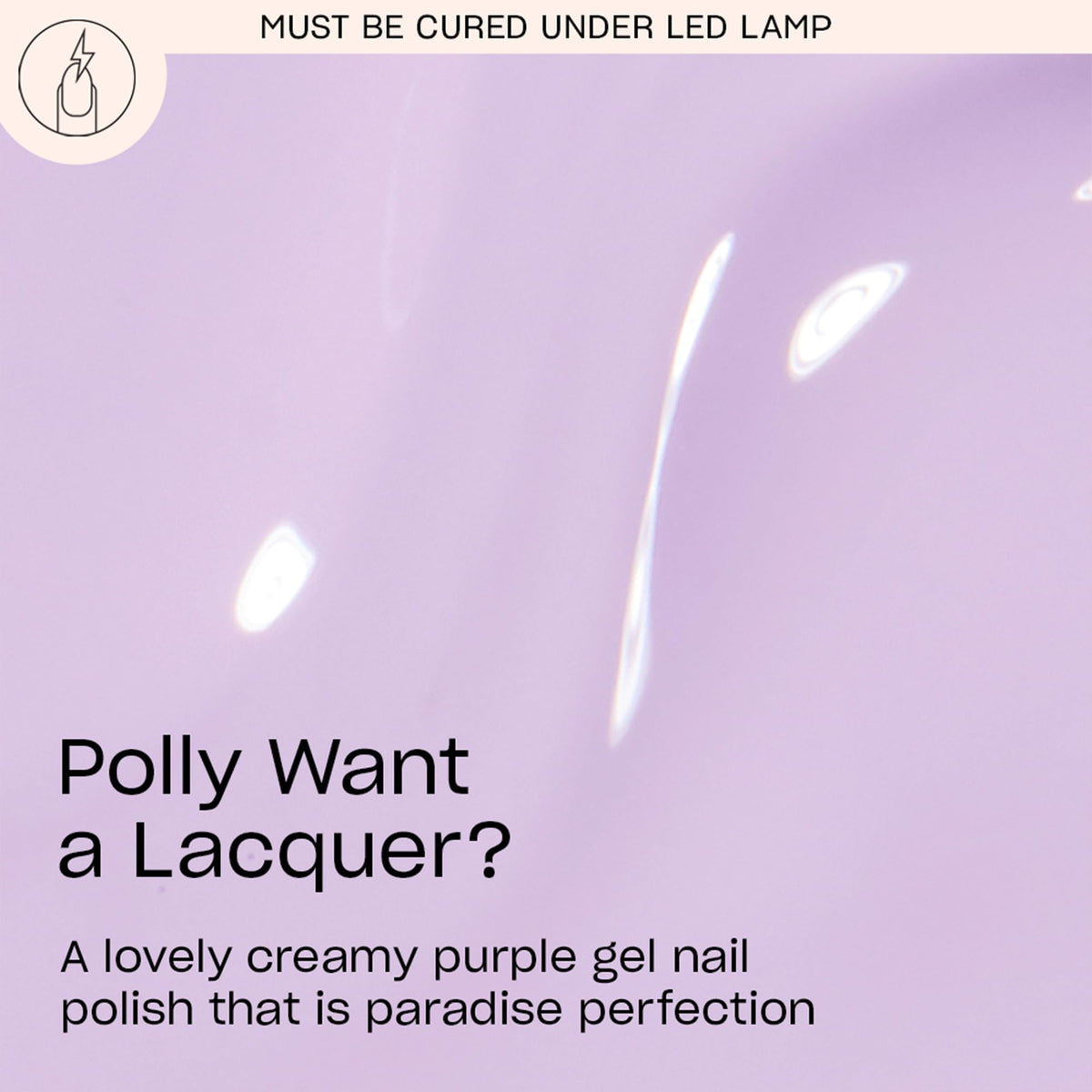 OPI GelColor Gel Nail Polish Polly Want a Lacquer? bottle with label